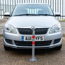 Hausen Folding Car Parking Barrier Post Vehicle Driveway Garage Security Bollard -Serene Spaces 03SWHCYIUNR