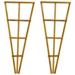 Woodside 1.2m Wooden Garden Fan Trellis, Climbing Plant/Flower Support- 2 Pack 11 Woodside 1.2m Wooden Garden Fan Trellis, Climbing Plant/Flower Support- 2 Pack -Serene Spaces 0HJHMUZNUMN