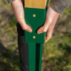 Woodside Steel Fence Post Holders/Ground Stakes, 75mm/3” Square (pack Of 4) -Serene Spaces 0TR21LELE2L