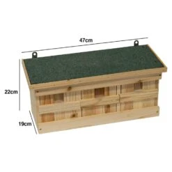 Woodside Wooden Nesting Wild Bird Box, Sparrow Colony Terrace, Removable Fronts -Serene Spaces 1AJH45OIY2U