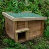 Woodside Hedgehog House & Hibernation Shelter, Predator Proof Outdoor Habitat Box -Serene Spaces 1U4N415NPSY