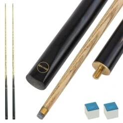 Serene Spaces 40 2 X Wollowo 57 Inch White Ash Wood Snooker/Pool Cues