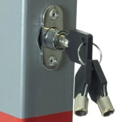 Hausen Folding Car Parking Barrier Post Vehicle Driveway Garage Security Bollard -Serene Spaces 2WNCPYFQJV5