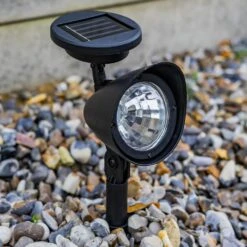 6 X Solar Spot Lights Sun Powered 3 LED Garden Outdoor Garden Lamps Woodside -Serene Spaces 30YLIS4DWCL