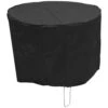 Oxbridge Black Small Round Waterproof Outdoor Garden Patio Set Furniture Cover -Serene Spaces 3OLFD4P4KSO