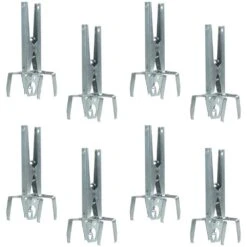 8 Pack Of Woodside Heavy Duty Mole Claw Scissor Traps Fast Humane Kill