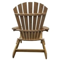 Woodside Aldeby Adirondack Outdoor Garden Patio Wooden Lounger Chair -Serene Spaces 5C5BEI4CJ2D