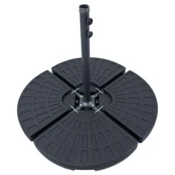 Serene Spaces 25 Woodside Set Of 4 Round Cantilever Banana Hanging Umbrella Parasol Base Stand Weights