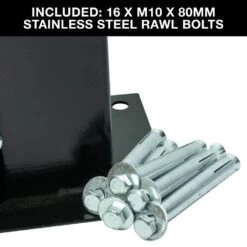 Woodside Bolt Down Fence Post Holder - 75mm X 75mm X 150mm -Serene Spaces AIL3PW5U5RO