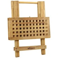 Woodside Belford Folding Walnut Wood Table -Serene Spaces ALU3LTYXSOM