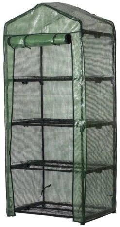 Woodside 4 Tier Garden Greenhouse/Growhouse With Reinforced Cover -Serene Spaces BFA2GVOXYRT
