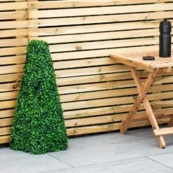 Woodside Topiary Obelisk Leaf Effect, Green 2ft Indoor Outdoor Decor (pack Of 2) -Serene Spaces BIEA5YI440X