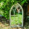Woodside Holtby XL Decorative Arched Outdoor Garden Mirror -Serene Spaces CJUMRRJJPNX