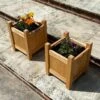 Woodside Aldeby Wooden Garden Planter/Flower Pot Container Box, Pack Of 2 -Serene Spaces CWYVOHITTGN