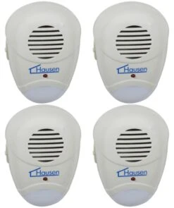 Serene Spaces 52 4 X Hausen Ultra Sonic Repellent Plug-In Rat/Mouse/Rodent Repeller Deterrent