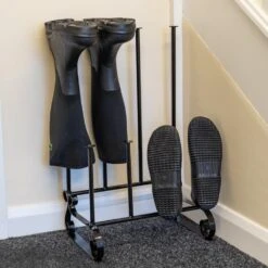 Woodside Steel Wellington Boot Rack/Walking Boot Storage Stand, Indoor & Outdoor -Serene Spaces DCKGCOR1RKC