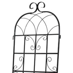 Woodside XL Metal Garden Trellis Climbing Plant Support Frame, Pack Of 2 -Serene Spaces DXO0KAOJUT0