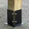 Woodside Bolt Down Fence Post Holder - 100mm X 100mm X 150mm -Serene Spaces EAN2LNMFYKF