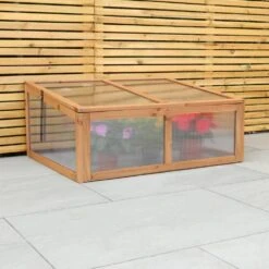 Woodside Outdoor Wooden Plant/Flower/Vegetable Cold Frame Growhouse, Medium 100cm -Serene Spaces EEI0SWFGP2L