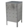 Woodside Square Garden Galvanised Steel Rubbish Incinerator - 100L Capacity -Serene Spaces EEX21OFGVG3