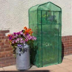 Woodside 4 Tier Garden Greenhouse/Growhouse With Reinforced Cover -Serene Spaces F22TS5QOAG1