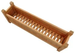 Woodside Aldeby Wooden Garden Trough Planter/Flower Container Box, Pack Of 2 -Serene Spaces FEPHDFHAQMO