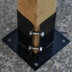 Woodside Bolt Down Fence Post Holder - 75mm X 75mm X 150mm -Serene Spaces FREBSWPYPN2