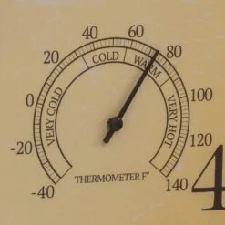 Woodside Outdoor Waterproof Garden Clock With Thermometer & Hygrometer -Serene Spaces GNFYMULAOEG