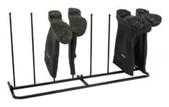 Woodside Steel Wellington Boot Rack 4 Pairs Walking Shoe Storage Stand -Serene Spaces GQLAST5FPOE