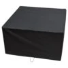 Woodside Heavy Duty Waterproof Garden Rattan Cube Set Cover BLACK 135x135x74cm -Serene Spaces GTZSBV2WLFN