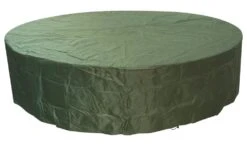 Woodside 8-10 Green Seater Round Garden Patio Furniture Set Waterproof Cover