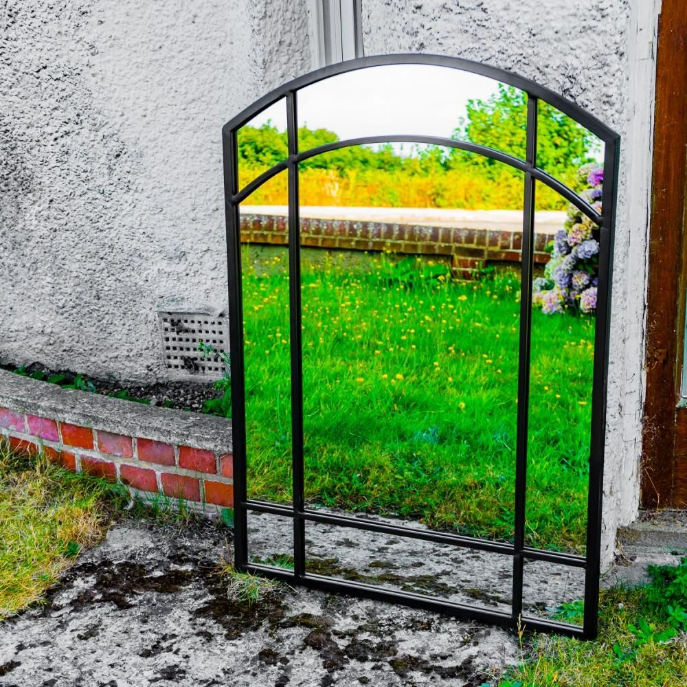 Woodside Byford XL Decorative Arched Outdoor Garden Mirror, W: 80cm X H: 110cm 3 Woodside Byford XL Decorative Arched Outdoor Garden Mirror, W: 80cm X H: 110cm - Image 2