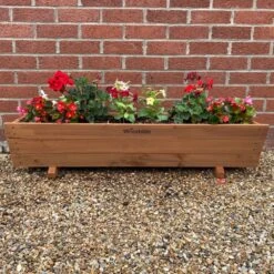 Woodside Sutton Wooden Garden Planter Plant/Flower Trough Container Box -Serene Spaces GZZEYYYU0JP