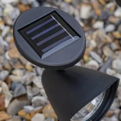 6 X Solar Spot Lights Sun Powered 3 LED Garden Outdoor Garden Lamps Woodside -Serene Spaces HCCXDVHNOMV