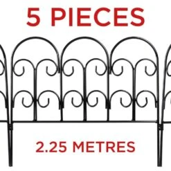 Woodside Twist Garden Border Edging 5 Pack, 2.25m Total Length -Serene Spaces HKKMPNBGHSW