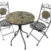 Woodside Pentney Mosaic Garden Table And Chair Set -Serene Spaces I4UNKNUUTN5