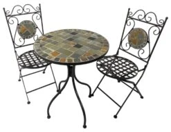 Woodside Pentney Mosaic Garden Table And Chair Set