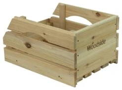 Woodside Wooden Storage Boxes/Stackable Crates With Handles For Fruit/Veg, Pack Of 3 -Serene Spaces ITBIAHUMVPM