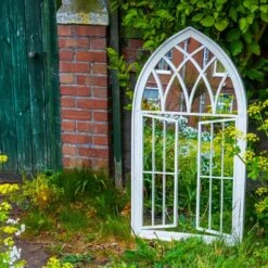 Woodside Truro XL Decorative Arched Outdoor Garden Mirror, W: 64cm X H: 117.5cm -Serene Spaces KF1MANZP0GE