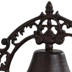 Woodside Cast Iron Wall Mounted Doorbell Vintage/Antique Design For Garden & Home -Serene Spaces KWUZZT2VUZR