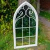 Woodside Selby XL Decorative Arched Outdoor Garden Mirror, W: 60.5cm X H: 111cm -Serene Spaces LQUK5EZ124I