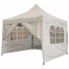 Woodside Pop Up 3m X 3m Garden Gazebo, Waterproof Garden Marquee, Ivory -Serene Spaces LR5HXCHXIIU