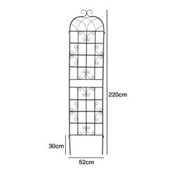 Woodside XL Metal Garden Trellis Climbing Plant Support Frame, Pack Of 2 -Serene Spaces LYE1W3TTTNY