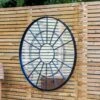 Woodside Bainton XL Decorative Round Outdoor Garden Mirror, Diameter: 100cm -Serene Spaces NCE3Z141WUA
