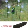 Woodside Outdoor Picnic Barbecue Wine Bottle & Glass Holder Set With Carry Bag
