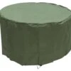Woodside 4-6 Seater Green Waterproof Round Garden Patio Table Cover Furniture