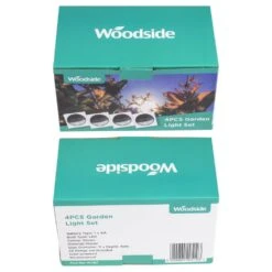 Woodside Set Of 12 Twin LED Solar Powered Garden Outdoor Fence/Deck Lights -Serene Spaces QTCWYK5WR42