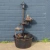 Woodside Water Fountain/Feature With 40W Solar Powered Light/Lamp, Mains Powered