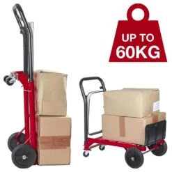 Sack Truck Trolley Heavy Duty Multi Purpose Industrial Folding Hand Cart -Serene Spaces S4LNSSQNSEY