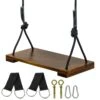 Woodside Adjustable Outdoor/Indoor Wooden Garden Swing Seat Set For Children/Kids -Serene Spaces SVQFBSVK4BF